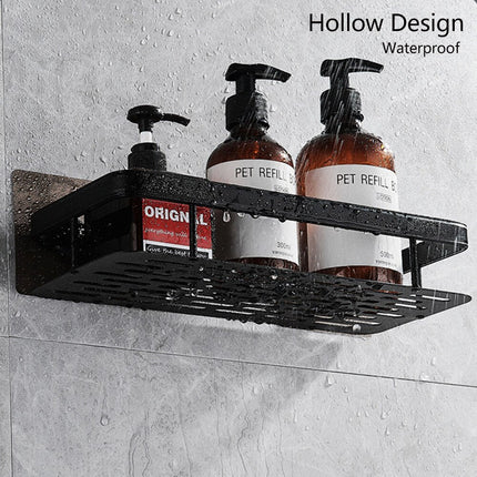 Stylish Metal Bathroom Shelf with Suction Cup Installation | Space-Saving Storage Solution for Organizing Essentials 1