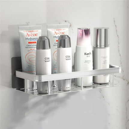 Stylish Metal Bathroom Shelf with Suction Cup Installation | Space-Saving Storage Solution for Organizing Essentials 4