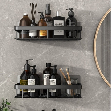 Stylish Metal Bathroom Shelf with Suction Cup Installation | Space-Saving Storage Solution for Organizing Essentials 5