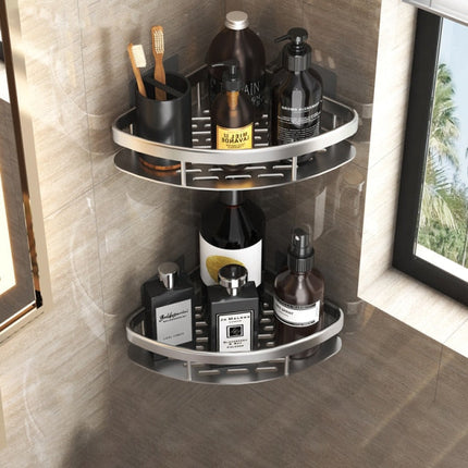 Stylish Metal Bathroom Shelf with Suction Cup Installation | Space-Saving Storage Solution for Organizing Essentials 7