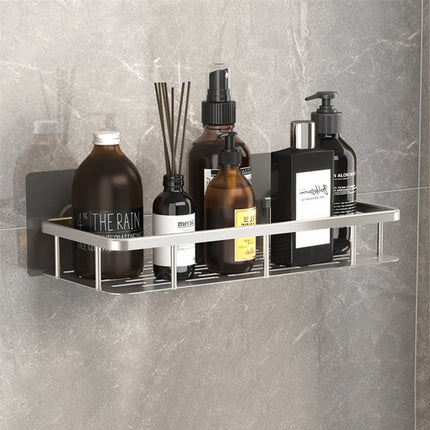 Stylish Metal Bathroom Shelf with Suction Cup Installation | Space-Saving Storage Solution for Organizing Essentials 9