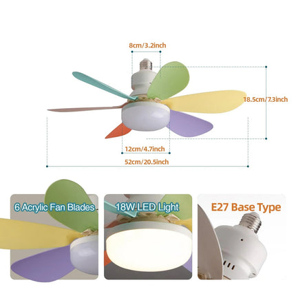 Stylish Modern Ceiling Fan with LED Light & Remote Control | Adjustable Color Temperature for Year-Round Comfort 4