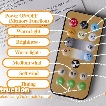 Stylish Modern Ceiling Fan with LED Light & Remote Control | Adjustable Color Temperature for Year-Round Comfort 8