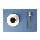 Stylish Rectangle PU Leather Placemats with Non-Slip Bottoms | Waterproof & Heat Resistant for Table Protection 0