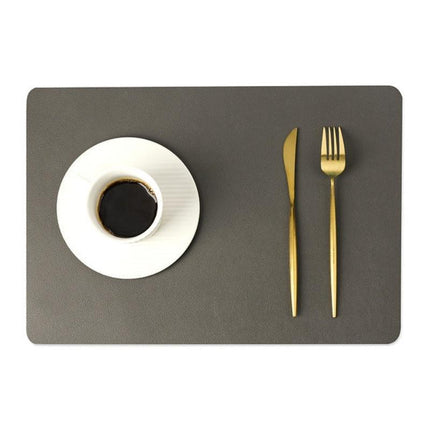 Stylish Rectangle PU Leather Placemats with Non-Slip Bottoms | Waterproof & Heat Resistant for Table Protection 10