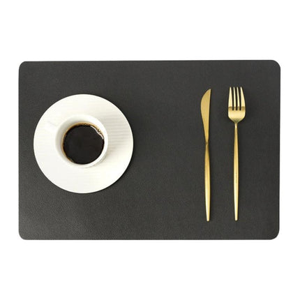 Stylish Rectangle PU Leather Placemats with Non-Slip Bottoms | Waterproof & Heat Resistant for Table Protection 14