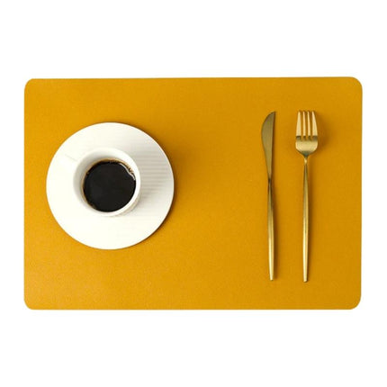 Stylish Rectangle PU Leather Placemats with Non-Slip Bottoms | Waterproof & Heat Resistant for Table Protection 8