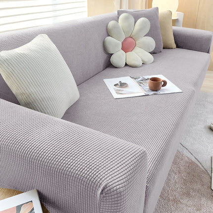Stylish Stretch Sofa Cover | Non-Slip Protection with Textured Fabric | Flexible Fit for Enhanced Comfort and Furniture Protection 4