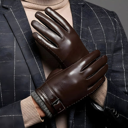 Stylish Winter Gloves | Touchscreen Driving Gloves with Secure Strap | Perfect for Cold Weather Commutes 2