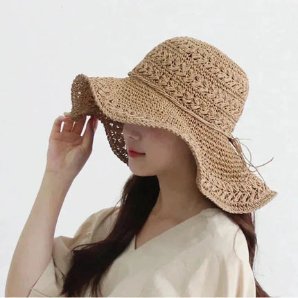 Stylish Women's Sun Hat | Wide Brim Straw Design for Ultimate UV Protection 2