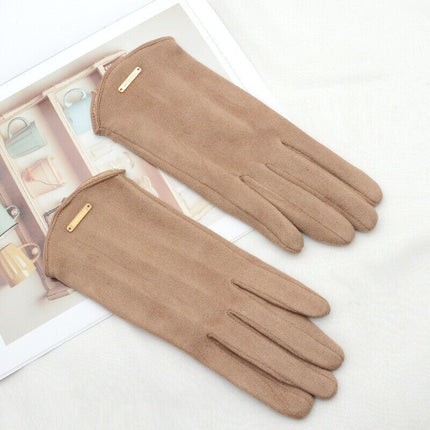 SuaveTouch | Women's Suede Gloves with Cashmere Lining | Touchscreen Compatible for Warmth and Style 0