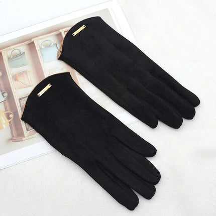 SuaveTouch | Women's Suede Gloves with Cashmere Lining | Touchscreen Compatible for Warmth and Style 2