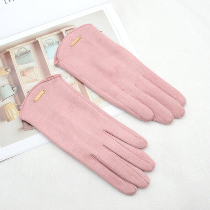 SuaveTouch | Women's Suede Gloves with Cashmere Lining | Touchscreen Compatible for Warmth and Style 5
