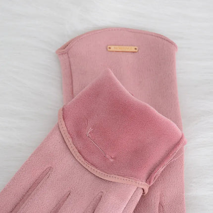 SuaveTouch | Women's Suede Gloves with Cashmere Lining | Touchscreen Compatible for Warmth and Style 6