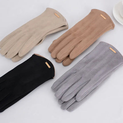 SuaveTouch | Women's Suede Gloves with Cashmere Lining | Touchscreen Compatible for Warmth and Style 8