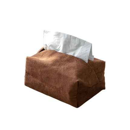 Faux Suede Tissue Box Cover, Rectangular Tissue Box Holder – image 8