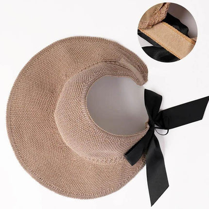 Summer Beach Collection | Wide Brim Sun Hat with Adjustable Size | Stylish UV Protection for Women 4
