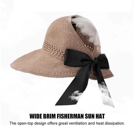 Summer Beach Collection | Wide Brim Sun Hat with Adjustable Size | Stylish UV Protection for Women 6