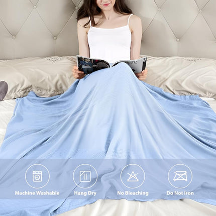 Summer Breeze | Cooling Blanket for Bed with Bamboo Fabric | Lightweight & Breathable for Hot Sleepers 6