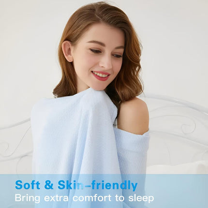 Summer Breeze | Cooling Blanket for Bed with Bamboo Fabric | Lightweight & Breathable for Hot Sleepers 7