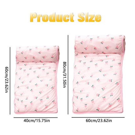 Summer Pet Bed | Self-Cooling Mat with Plush Pillow for Comfort 3