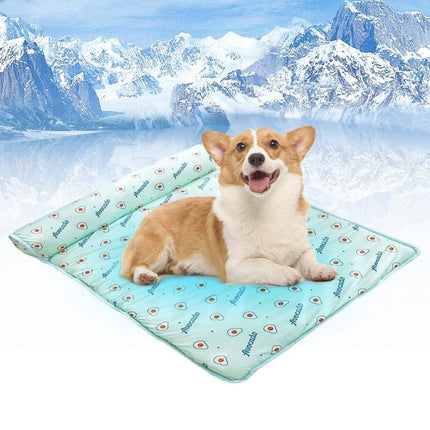 Summer Pet Bed | Self-Cooling Mat with Plush Pillow for Comfort 4
