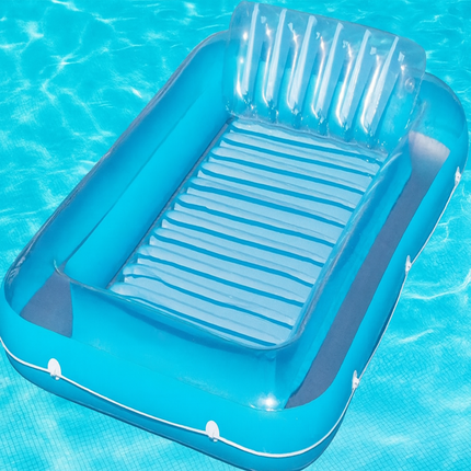 SunBreeze | Inflatable Outdoor Lounge Chair with Removable Headrest | Spacious Design for Ultimate Relaxation by the Pool 0