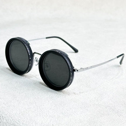 Round Metal Sunglasses, Retro UV Protection Sunglasses for Driving and Fishing – image 15