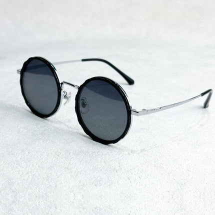 Round Metal Sunglasses, Retro UV Protection Sunglasses for Driving and Fishing – image 19