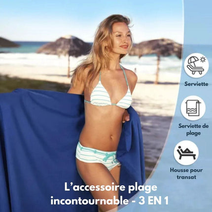SunLounge | Towel with Integrated Side Pockets & Non-Slip Design | Comfortable Solution for Outdoor Relaxation 5