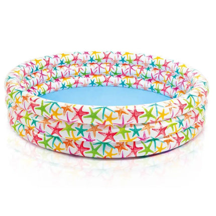 Sunny Splash | Inflatable Kids Pool with Colorful Starfish Design | Spacious Fun for Summer Adventures 0