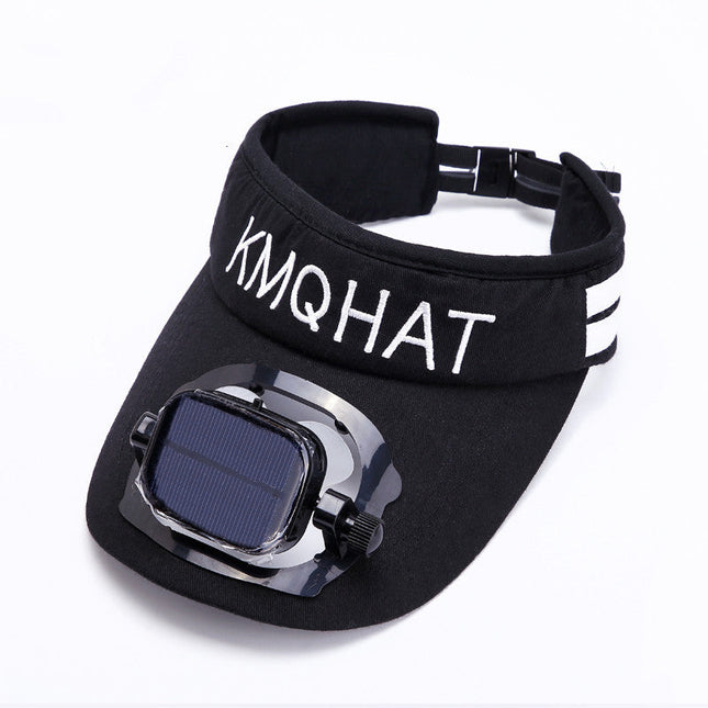 Sunshade Visor Hat | Solar Powered Fan with Adjustable Speed for Ultimate Comfort 0