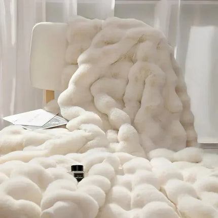 Throw Blankets, Super Soft Plush Blanket with Wave Pattern – image 5