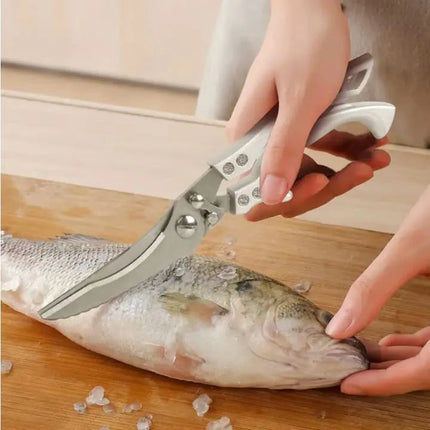 Heavy Duty Kitchen Shears, Stainless Steel Kitchen Scissors with Fish Scaler