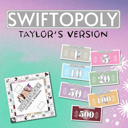 Swiftopoly | Monopoly Board Game for 2-6 Players with Unique Taylor Swift Experience | Fun for Fans & Family 2