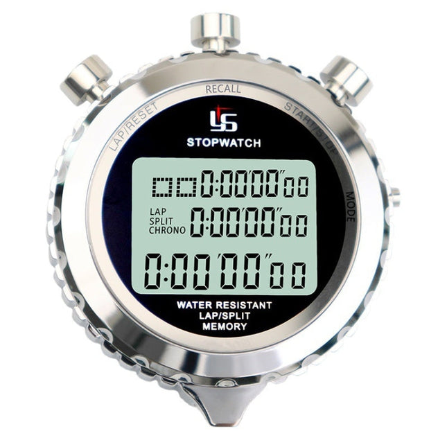 Digital Stopwatch with 3 Line Display, Handheld Stopwatch with Countdown Timer and Alarm