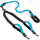 Dual Dog Leash for Two Dogs, Shock Absorbing Nylon Dog Leash with 360 Swivel, Dog Lead with Traffic Handles