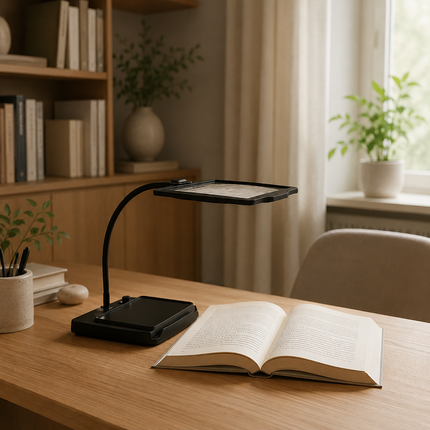 Magnifying Glass with Light and Stand, LED Magnifying Glass for Reading