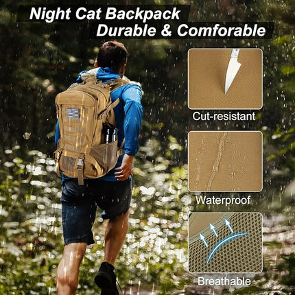 Tactical Backpack | Military Style Rucksack with Heavy-Duty Storage | Weather Resistant for Outdoor Adventures 1
