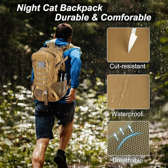Tactical Backpack | Military Style Rucksack with Heavy-Duty Storage | Weather Resistant for Outdoor Adventures 1