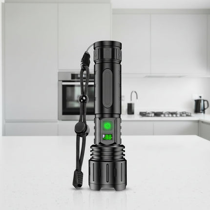 Tactical Flashlight | High-Output LED with Rechargeable Battery | Versatile Illumination for Outdoor Adventures 1