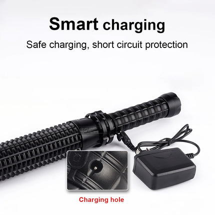 Tactical Flashlight | High Power XHP120 LED with Telescopic Zoom | Waterproof Design for Self-Defense and Outdoor Use 4
