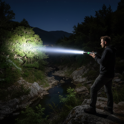 Tactical LED Flashlight | Rechargeable 100,000 Lumens with 5 Modes | Durable Design for Outdoor Adventures 1