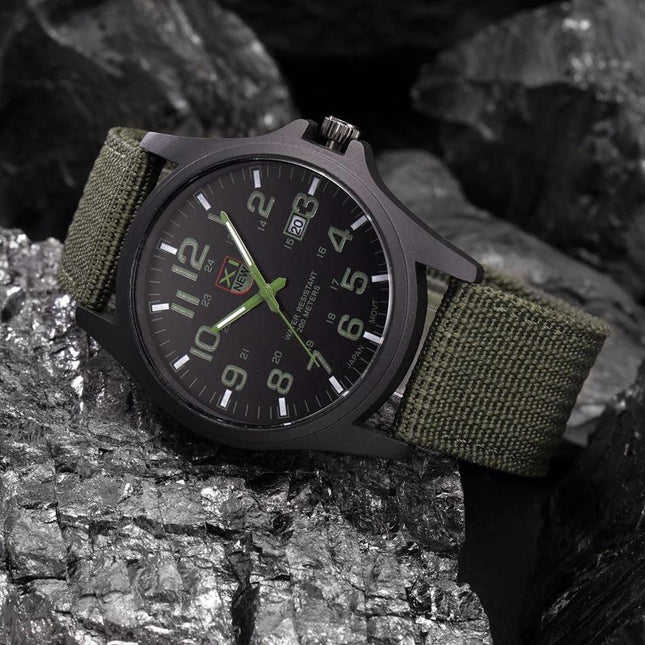 Tactical Military Watch with Shock Resistance & Water-Resistant Design for Outdoor Adventures 0