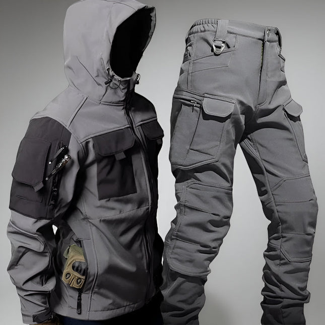 Tactical Outdoor Set | Rugged Hiking Pants for Men with Multi-Pocket Design | Versatile Work Jacket for Harsh Environments 0