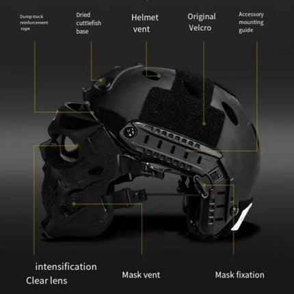 Tactical Skull Mask Helmet | Durable Outdoor Gear for Cosplay & Airsoft 6