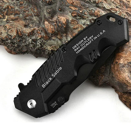 Tactical Survival Knife | High Hardness Folding Blade with Ergonomic Grip | Essential Tool for Outdoor Adventures 3