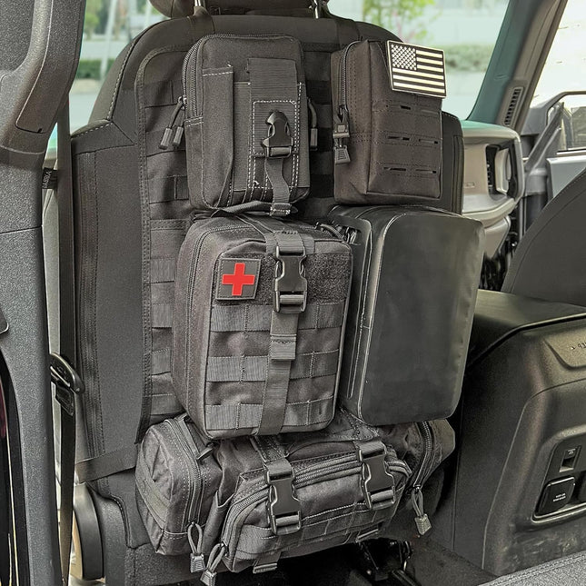 Tactical | Car Seat Organizer with Waterproof Design & Molle Webbing | Versatile Storage Solution for Cars, Trucks, and SUVs 0