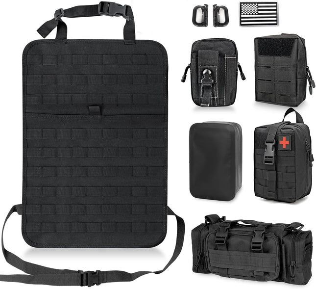 Tactical | Car Seat Organizer with Waterproof Design & Molle Webbing | Versatile Storage Solution for Cars, Trucks, and SUVs 1