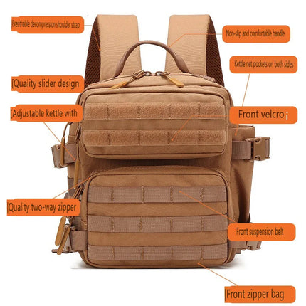Tactivo Mini-Rucksack 9L | Compact MOLLE Backpack with Durable Design | Ideal for Hiking and EDC 3
